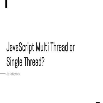 JavaScript Multithread or Single Thread.pptx