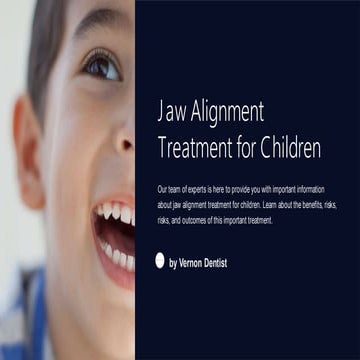Benefits of Early Orthodontic Treatment | PPTX