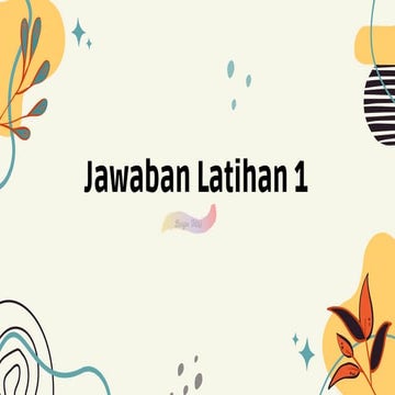 Jawaban Latihan 1 Pdf