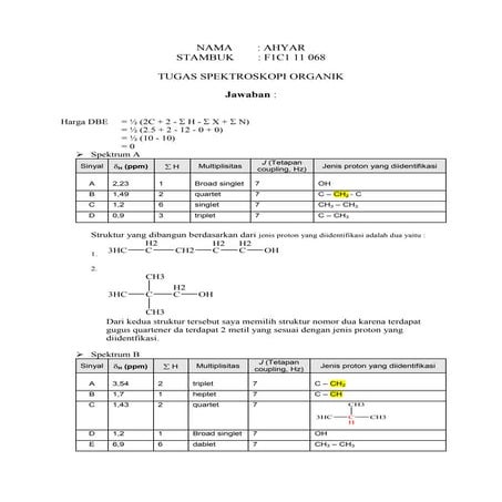 Jawaban sspektroskopi