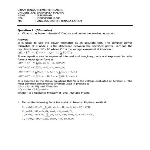 Jawaban uts astl ganjil analisa sistem tenaga