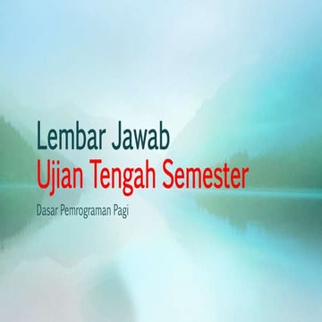 Jawab soal a