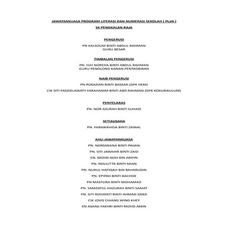 JAWATANKUASA PROGRAM LITERASI DAN NUMERASI SEKOLAH_PLaN SKPR.docx