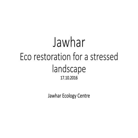 Jawhar Eco Restoration