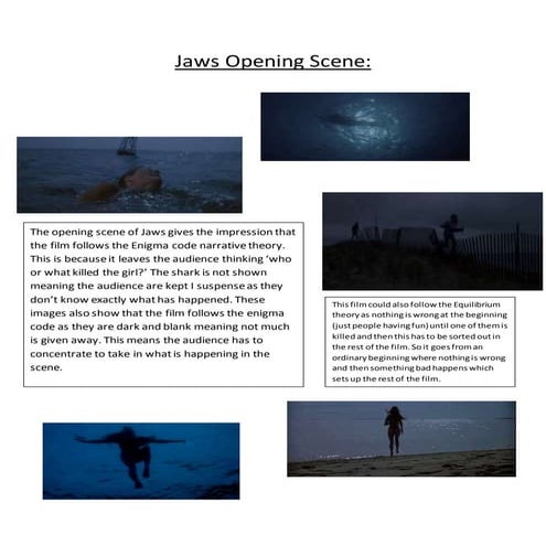 Jaws opening scene