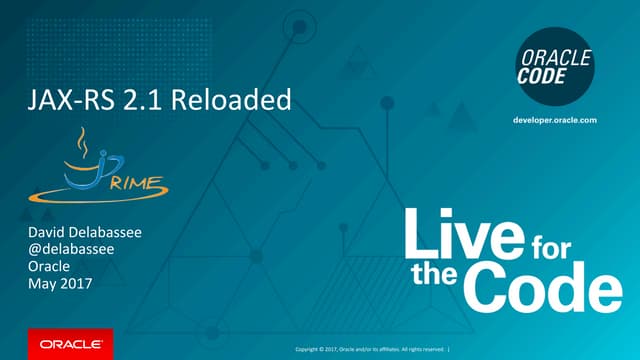 JAX-RS 2.1 Reloaded