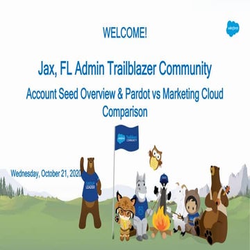 Jax, FL Admin Group Presents: Accounting Seed Overview & Pardot vs Marketing ...