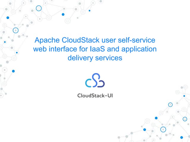 CloudStack-UI at the JAX London Сonference