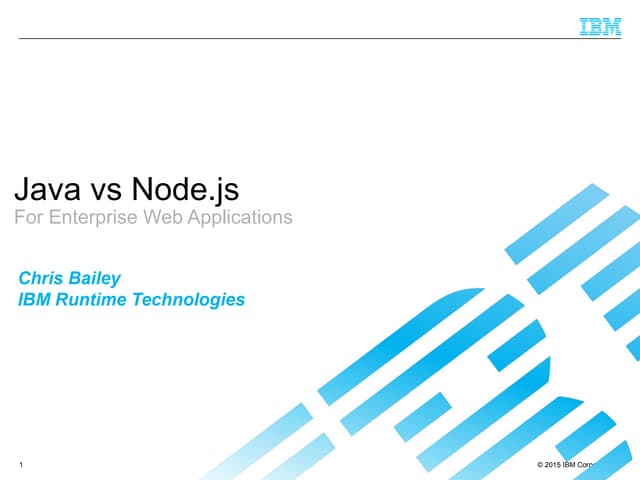 JAX London 2015: Java vs Nodejs