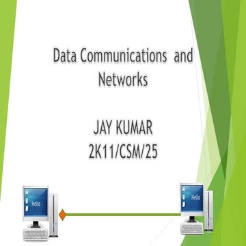 Data Communication and Networks