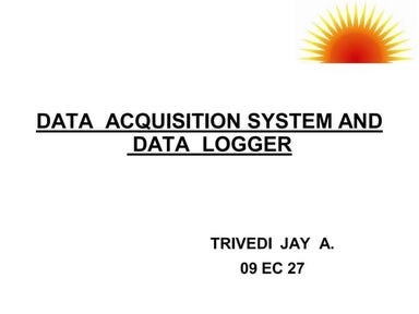 Data Acquisition System & Data Logger