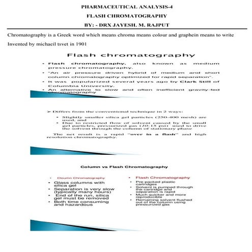 Flash chromatography