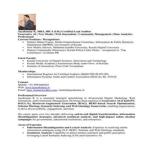 Generative AI (GenAI) and Information disambiguation Expert | Data Acuracy an...