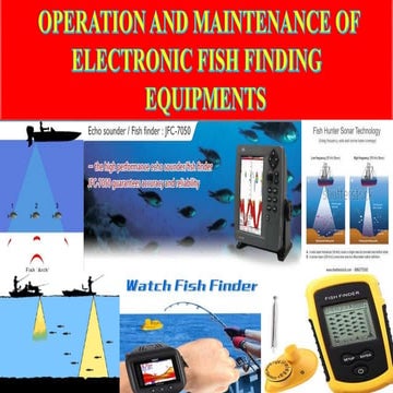 ELECTRONIC FISH FINDING EQUIPMENTS 