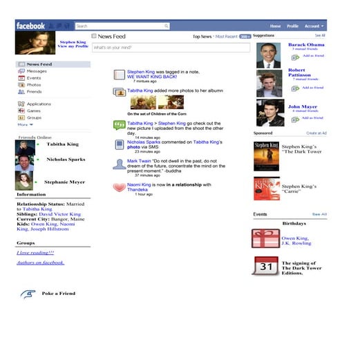 Jayde 's Facebook Project, 4th Period