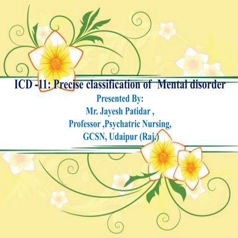 Icd 11 ppt | PPTX