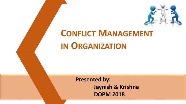 Short case study on conflict management in organisation picture