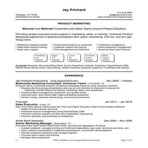 Resume For Michael Ruffin | DOC