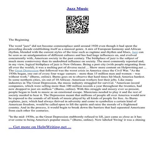 Jazz Music | PDF