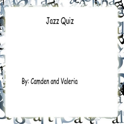 Jazz Slideshow
