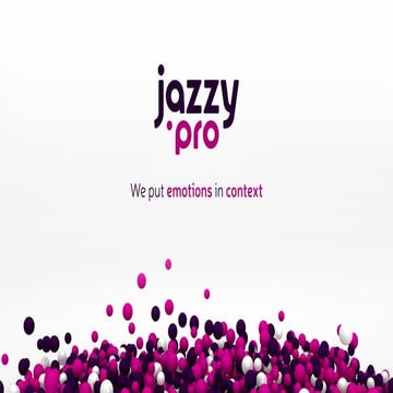 Jazzy Innovations - Put Emotions in context presentation