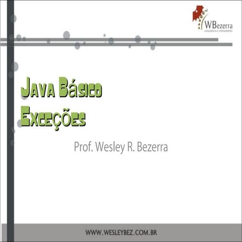Java Básico :: Exceções