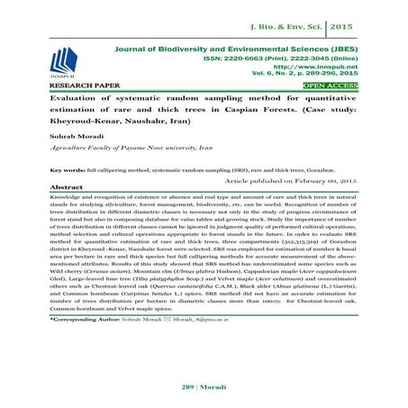 Evaluation of systematic random sampling method for quantitative estimation o...