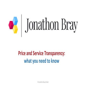 Price and service transparency webinar 140421