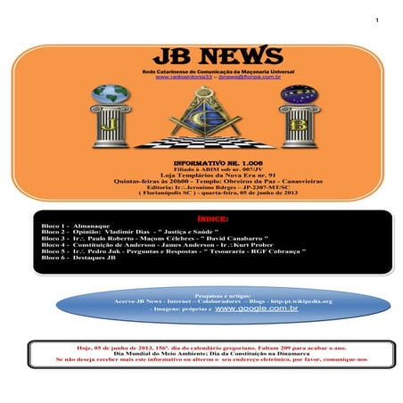Jb news   informativo nr. 1.006