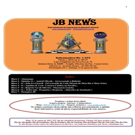 Jb news   informativo nr. 1.073