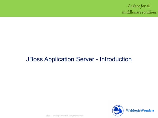 Jboss Tutorial Basics