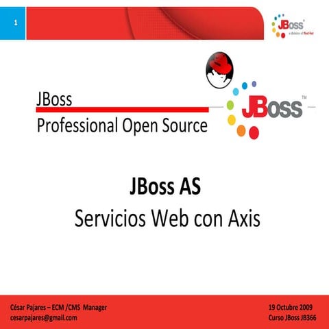 JBoss AS Cluster - Curso JBoss JB366 Día 4  