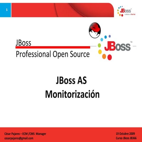 JBoss AS Monitorización - Curso JBoss JB366 Día 4 
