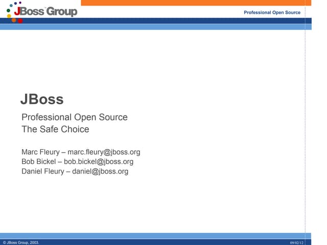 JBoss presentation 2003 11 for matrix
