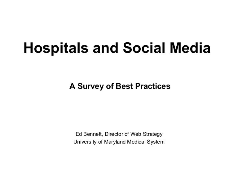 Hospitals & Social Media