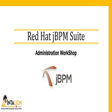 jBPM Suite admin workshop