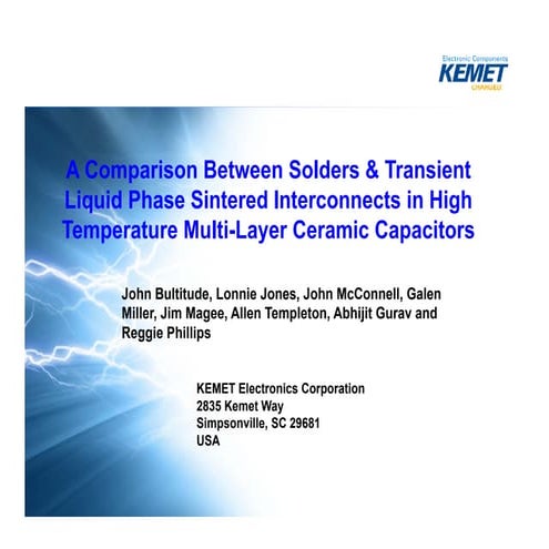 Comparison Between Solders & Transient Liquid Phase Sintered Interconnects in...