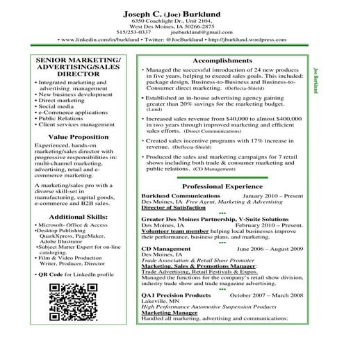 Cv one pager uk michael kaster | PDF