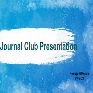 Prosthodontics Journal Club: Altered cast impression techniques