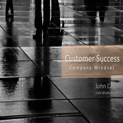 customer success is a company mindset