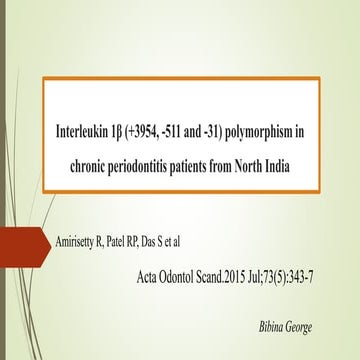 Jc 1 . il ib in chronic periodontitits