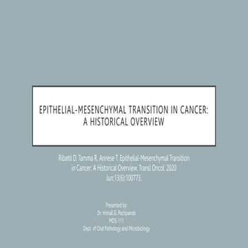 Epithelial mesenchymal Transition in Cancer.pptx