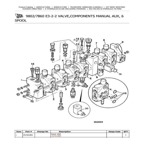 JCB 541-70 Tier 3 Telescopic Handlers (Loadall) Parts Catalogue Manual ...