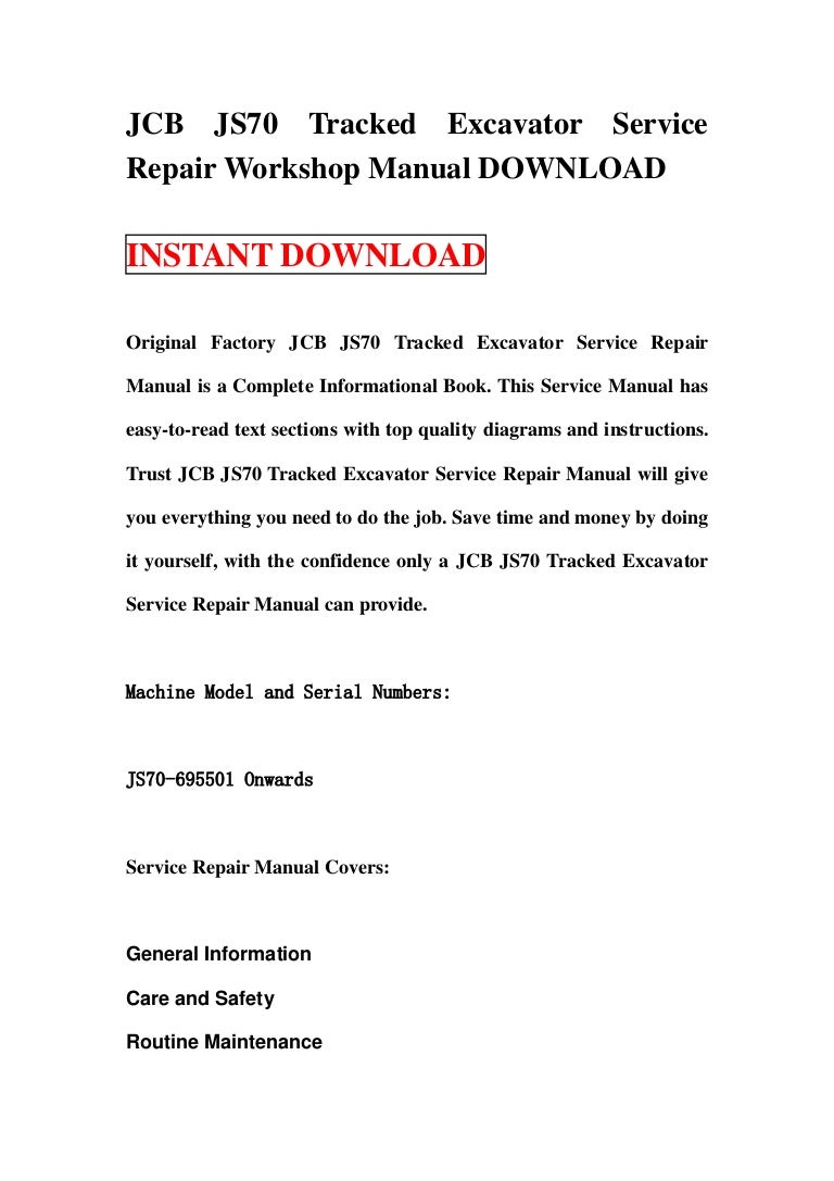Jcb 444 Workshop Repair Manual
