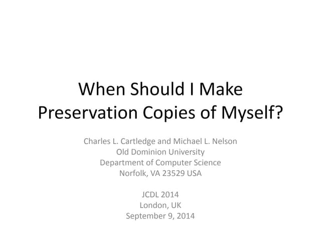 When Should I Make Preservation Cop...