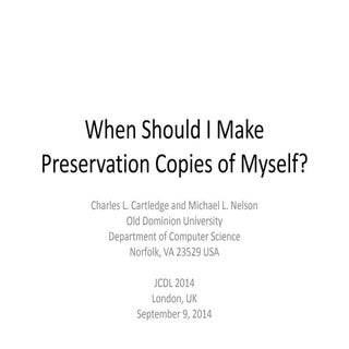 When Should I Make Preservation Cop...