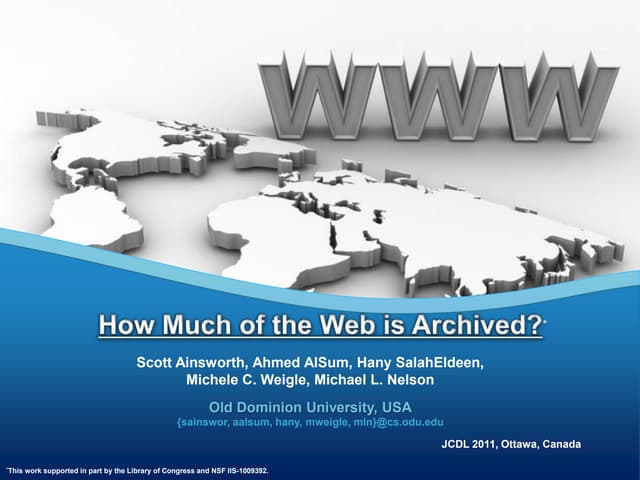 How Much of the Web is Archived? JC...