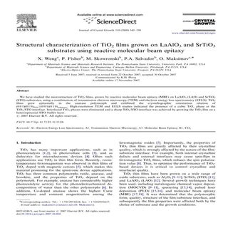 Structural characterization of TiO2...