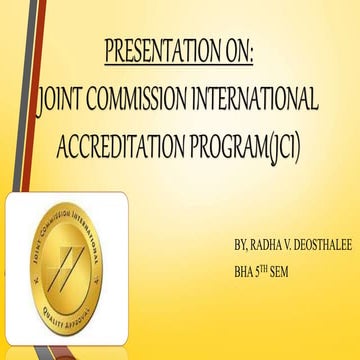 Joint Commission International (JCI)