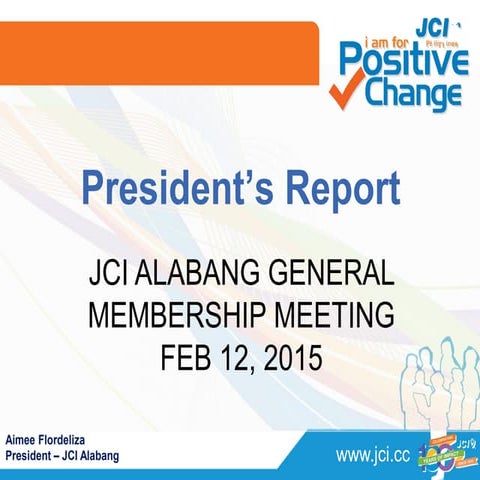 President's Report | PPTX